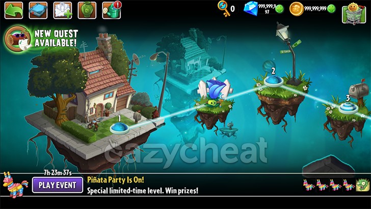 Plants Vs Zombies 2 Cheats