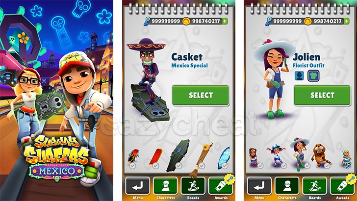 subway surfers pc cheat engine